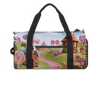 Candy Land Borsa da palestra per uomo e donna, borsa da palestra impermeabile, grande borsa da viaggio per allenamento