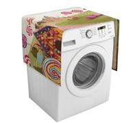 Candy Land Copertura per lavatrice con tasche portaoggetti per lavatrice e asciugatrice, copertura antipolvere 137,9 x 52,1 cm, cuscinetti protettivi per frigorifero e cucina, decorazione per la casa