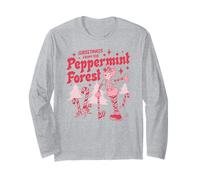 Candy Land Greetings from The Peppermint Forest Retro Poster Maglia a Manica