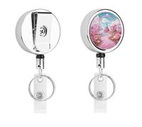 Candy Land ID badge - bobina retrattile infermiera portachiavi clip in metallo resistente con corda di nylon 68,1 cm divertente targhetta nome per insegnanti, infermiere, dottori lavoratori