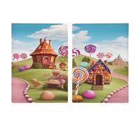 Candy Land Porta passaporto ultra sottile in pelle PU organizer per documenti da viaggio compatto premium internazionale per passaporto statunitense per donne e uomini