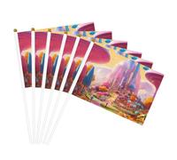 Candy Land Print Convenienza Bandiere portatili Bandiere leggere Party Parade Eventi Festival Decor