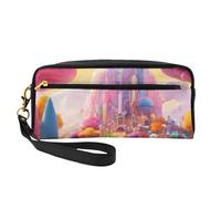 Candy Land Print Elegante borsa per il trucco da donna, borsa da viaggio per articoli da toeletta per scuola e ufficio