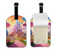 Candy Land Print - Etichette per bagagli da viaggio, eleganti, 10,9 x 7,9 cm, accessorio per valigie
