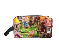 Candy Land Print Travel Makeup Portable Cosmetic Organizer Pouch Large Bag Capacità Sacchetto di Immagazzinaggio