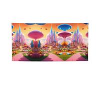 Candy Land Print Versatile Party Banner,Migliori bandiere banner per eventi,Per decorazioni per feste di compleanno