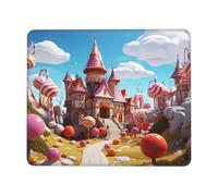 Candy Land Tappetino per mouse con cuciture anti-sfilacciamento, tappetino per mouse da gioco impermeabile per donne e uomini, base in gomma antiscivolo, tappetino per mouse per computer portatile