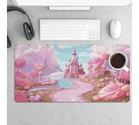 Candy Land - Tappetino per mouse grande, impermeabile, per tastiera e mouse, base in gomma antiscivolo, tappetino per mouse da gioco, per ufficio e casa, 30 x 60 cm