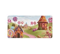 Candy Land - Tappetino per tastiera grande, tappetino per mouse da gioco, antiscivolo, per scrivania, lavoro, casa, 30 x 60 cm