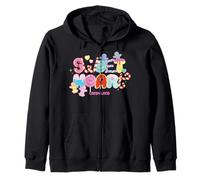 Candy Land Valentine's Day Sweet Heart Candy Letters Felpa con Cappuccio