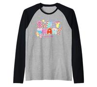 Candy Land Valentine's Day Sweet Heart Candy Letters Maglia con Maniche Raglan