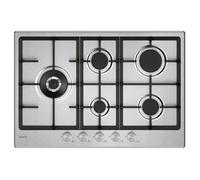 Candy CHG7WL4WTX Acciaio inox Da incasso 74.5 cm Gas 5 Fornello(i)