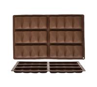 Candy Mold, Rettangolo Silicone, Non Stick 6 Cavity Design, Thick Sturdy Material, Chocolate Mold for Homemade Snacks, Protein Bars, Wax Melts, and Kitchen Use, 9,84 x 6,14 pollici