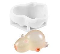 Candy Molds Silicone, Chocolate Capybara Molds, Non-Stick Easy Release Tray, Flexible Food-Grade Design, 3.15x2.13x2.13in, Ideal for Pudding Dessert Muffin Jelly Cake Cupcake Topper Clay Party Use
