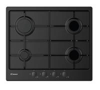 Candy Piano Da 60 Cm Nero Griglie In Piattina 4 Fuochi Con Rapid Manopola Nera 33801972