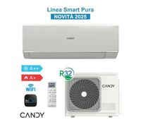 Candy Pura Kit CY09RA Condizionatore Climatizzatore 9000BTU 2,5KW WiFi A++/A+ In [EEK: A++]