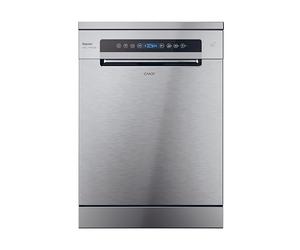 Candy Rapido' CF 5C7F1X, Lavastoviglie 60 CM, 15 Servizi, Digitale, Wi-Fi, 8 cicli, Speciale 35´, Terzo Vassoio, Indicatore Sale e Lucidante, Maxi - Ladle, Home Differito 23h, Inox