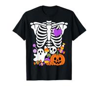 Candy Skeleton Rib Cage X-Ray Divertente Costume di Halloween Maglietta