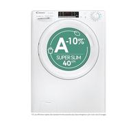 Candy Smart Pro Inverter Lavasciuga Slim 6+4 Kg, Libera Installazione, 1400 Giri 20%, Programmi Rapidi, Connessa, App hOn, AxLxP 85x60x45, Bianca - COW 4644TWM61-S