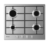 Candy Timeless CEL6PBRX Acciaio inossidabile Da incasso 59 cm Gas 4 Fornello(i)