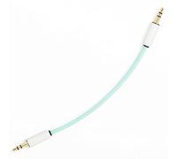 Candycord - Cavo audio da myVolts, da mini jack dritto a mini jack dritto, 15 cm, colore verde menta