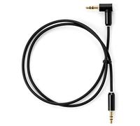 Candycord - Cavo audio da myVolts, mini jack dritto a mini jack angolato, 70 cm, colore nero liquirizia