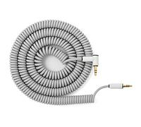 Candycord - Cavo audio myVolts, da mini jack dritto a mini jack angolato, riccio da 100 a 200 cm, colore grigio polvere