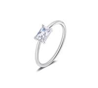 Candyfancy Anello con pietra portafortuna personalizzata, gioiello unico per ogni mese, con zirconia cubica di alta qualità, regalo perfetto per compleanno, anniversario, compleanno della mamma