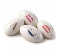 Candyfrizz Italia Confetti con mandorla Lettere e Numeri - 2 SCATOLE DA 200g - Decorazioni e Messaggi Dolci