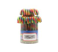 CandyFrizz Selection - MANICO OMBRELLINO CANDY CANES - Perfetto per decorazioni e feste Pz 50 14g (Arcobaleno)