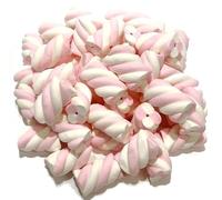 CandyFrizz Selection - Marshmallow Treccia Bianco Rosa - 1 kg - Senza Glutine