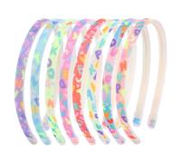 Candygirl Cerchietto per capelli arcobaleno con glitter, per ragazze e bambine, fasce per capelli scintillanti con denti, graziose, antiscivolo, con paillettes, accessori per capelli per bambine