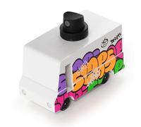 Candylab Toys CANDYCAR® Collezione di camion alimentari in legno - Graffiti nero, auto giocattolo in legno di faggio di alta qualità fatto a mano