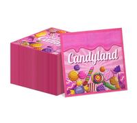 Candyland Party Tovaglioli 13 x 13 pollici Lollipop Tema Del Partito Tovaglioli di Carta Lollipop Luncheon Tovaglioli per Lollipop Tema Decorazioni Del Partito Candy Tema Forniture Del Partito
