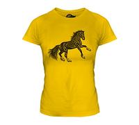 Candymix Abbozzo Cavallo Impennato T-Shirt da Donna Maglietta