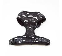 candyPet®- Adjustable Dog Collar and Chest Harness, Neoprene and Breathable Mesh, MUSTACHE, L