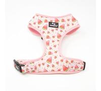 candyPet®- Adjustable Dog Collar and Chest Harness, Neoprene and Breathable Mesh, WATERMELON, M