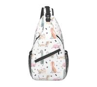 Cane 02 Borsa a tracolla per cani Zaino a tracolla carino Zaino da giorno Borsa da trekking per animali carino casual Borsa da zaino da donna all'aperto