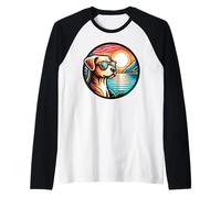 Cane al Lago di Como Maglia con Maniche Raglan