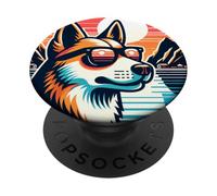 Cane all'arcipelago di Loften in Norvegia PopSockets PopGrip Adesivo