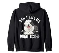 Cane Amante Cane da Pastore Inglese Puppy Tell Me English Sheepdog Felpa con Cappuccio