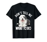 Cane Amante Cane da Pastore Inglese Puppy Tell Me English Sheepdog Maglietta
