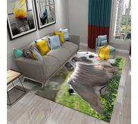Cane Animale Illusione Visiva 3D Tappeti,Nordico Stampa In Velluto Per Area,Illusione Ottica Antiscivolo Tappeto Strisciante,Tappeto Da Gioco Per Divano Soggiorno 50 X 80 Cm /1033618644596