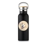 Cane Art Razza Pittura Golden Retriever Vacuum Flask, Eco Bottiglia, Tazza di Caffè