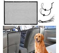 Cane Auto Separatore per Opel Karl Rocks 2018-2019, Rete per Animali Domestici Barriera per Sedile Posteriore in Rete Rete Divisoria per Auto con Corda e Gancio di Regolazione