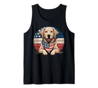 Cane Bandiera Americana Golden Retriever USA Canotta