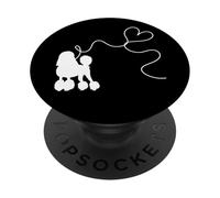 Cane barboncino amante Sock Hop Rockabilly 1950s Valentines PopSockets PopGrip Adesivo