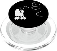 Cane barboncino amante Sock Hop Rockabilly 1950s Valentines PopSockets PopGrip per MagSafe