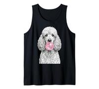 Cane Barboncino Che soffia Gomma da Masticare Divertente Pet Art Canotta