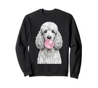 Cane Barboncino Che soffia Gomma da Masticare Divertente Pet Art Felpa